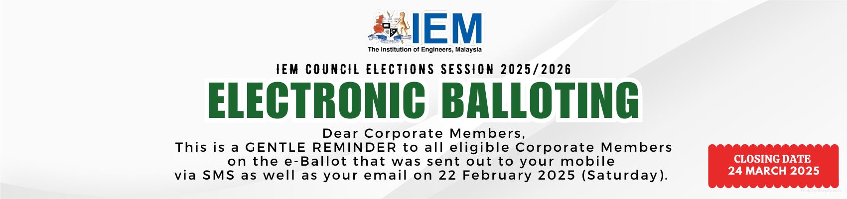 IEM Council Elections Session 2025/2026 - ELECTRONIC BALLOTING